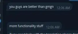 Feedback saying dEdge outperforms competitor gmgn