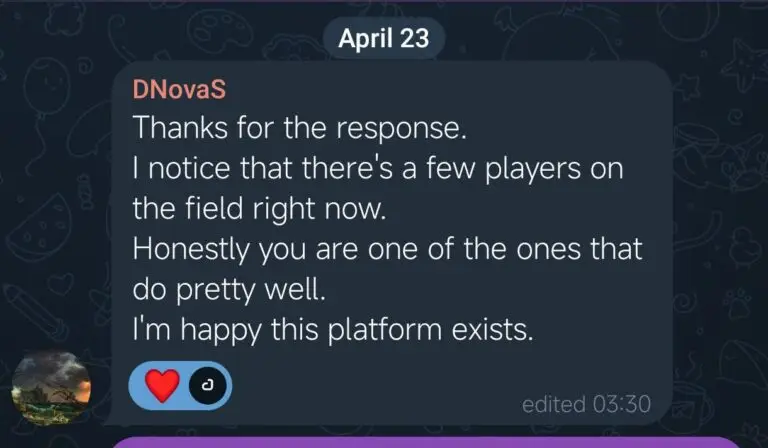 User appreciates call and says dEdge is next-level professional